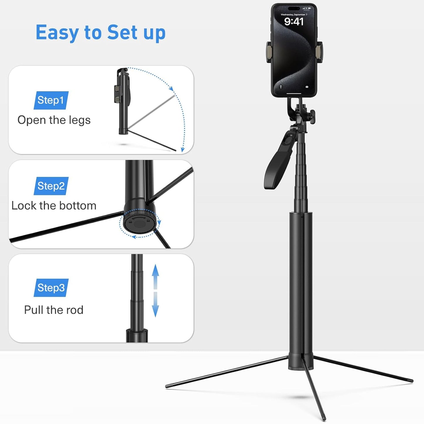 Metal Tripod and Selfie Stick