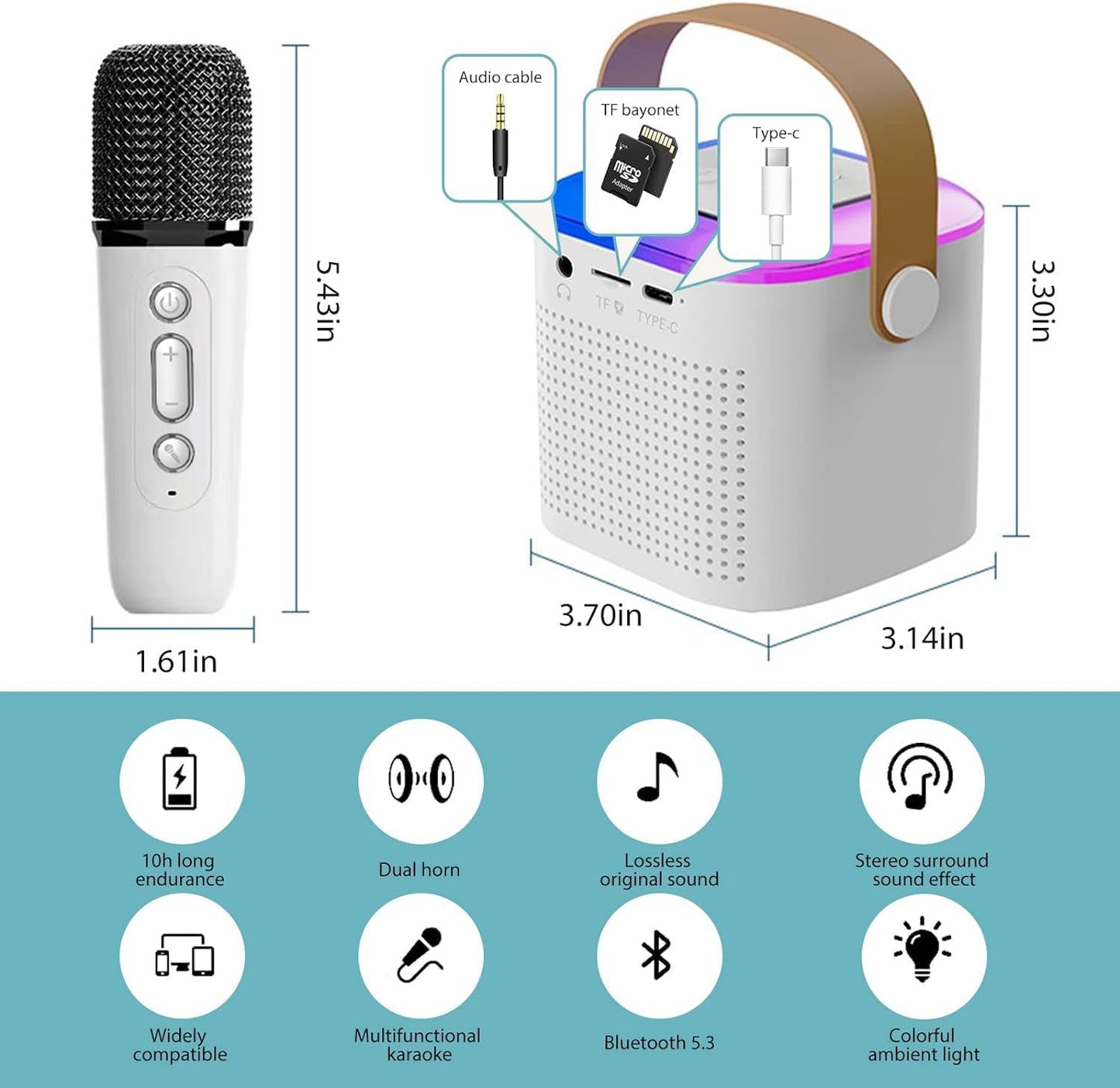 Wireless Bluetooth Karaoke Microphone