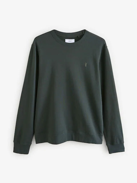 Green Crew Neck Sweatshirt