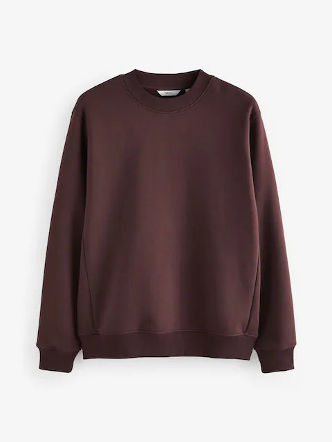 Burgundy Red Regular Sweatshirt