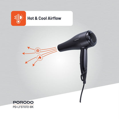 Porodo Lifestyle 1200W Hair Dryer