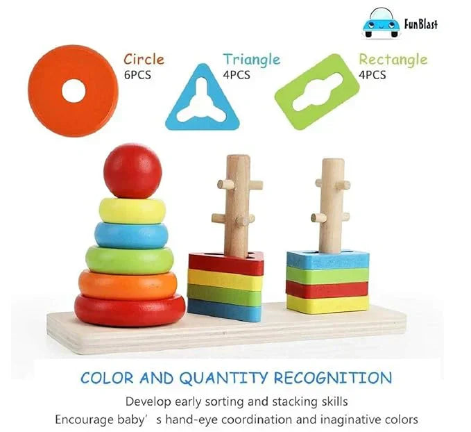 Fun Blast Wooden Shapes Toys