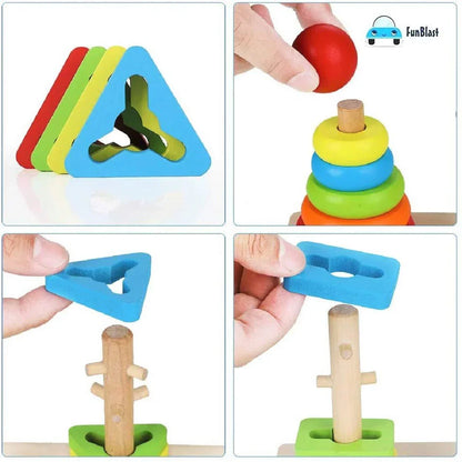 Fun Blast Wooden Shapes Toys